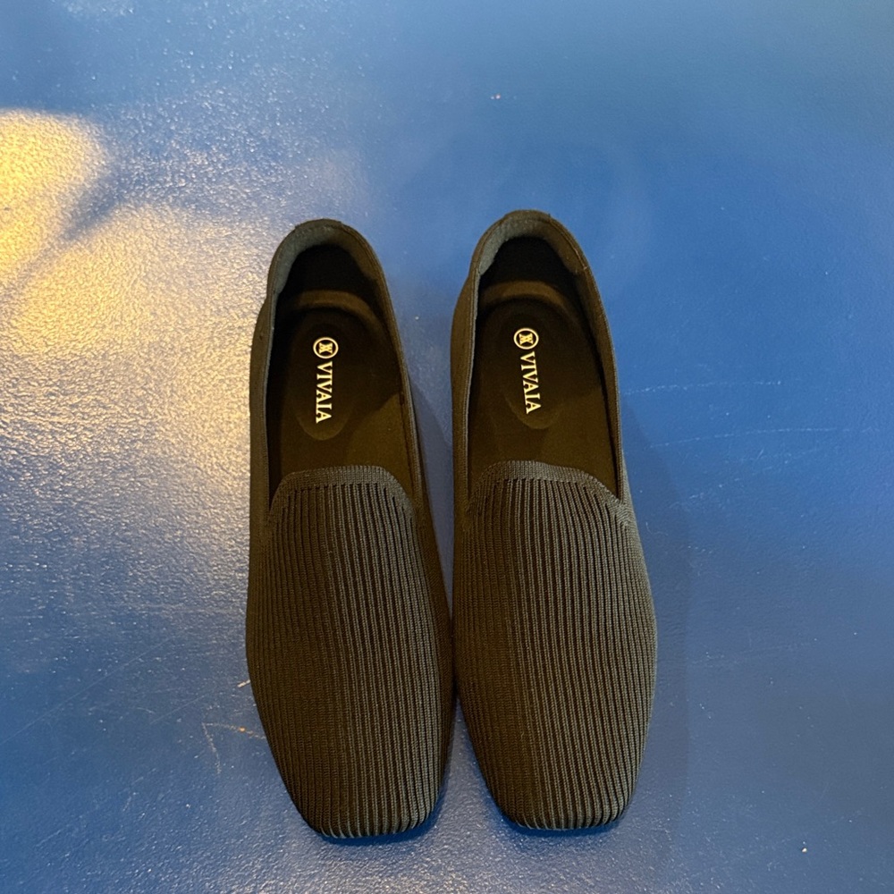 Water-Repellent Square-Toe Loafers (Samantha Walker)
